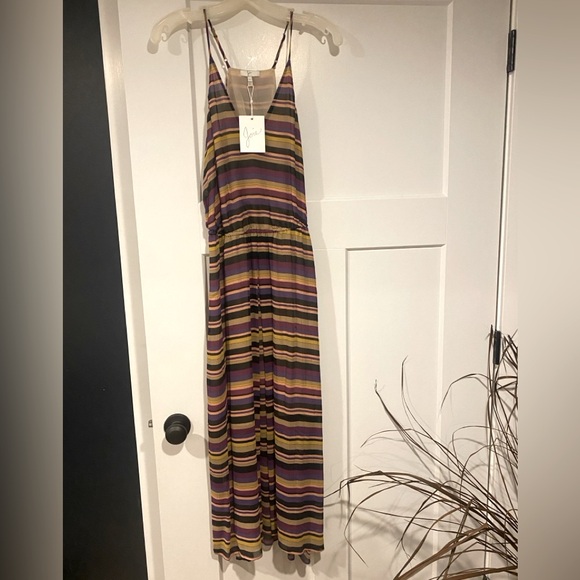 Joie Silk Colorful Maxi Dress Size S, NWT - Picture 1 of 3